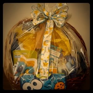 Baby boy welcoming basket